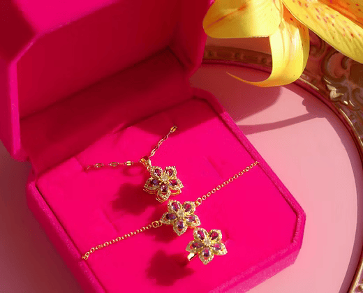 Kit Rapunzel - Colar + Bracelete + Pulseira