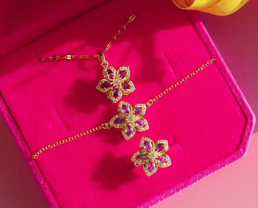 Kit Rapunzel - Colar + Bracelete + Pulseira