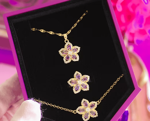 Kit Rapunzel - Colar + Bracelete + Pulseira