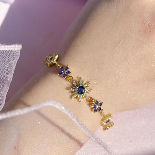 Bracelete Rapunzel - Banhado a ouro/prata