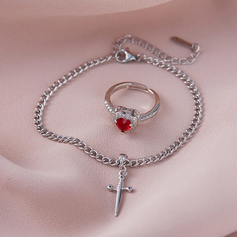 Pulseira + Anel - Branca de neve e o Caçador