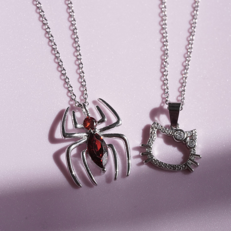 Hello Kitty & Homem Aranha - Prata 925