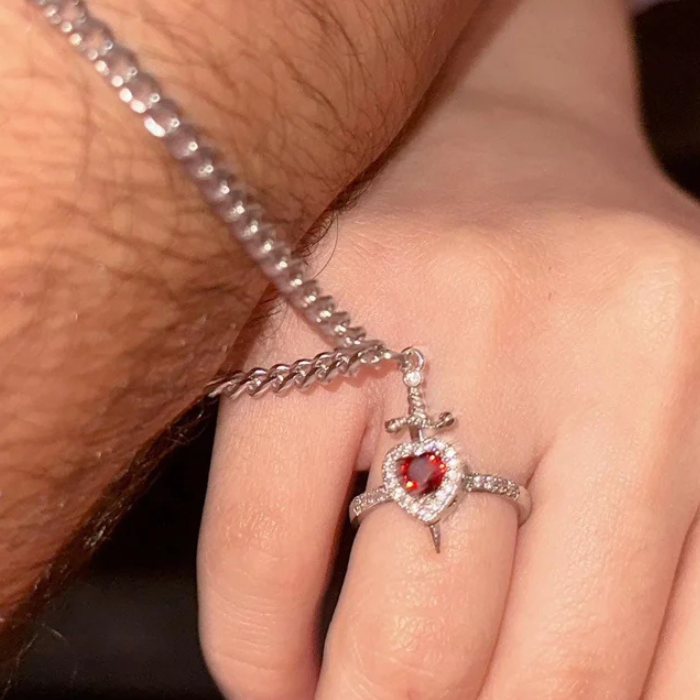 Pulseira + Anel - Branca de neve e o Caçador