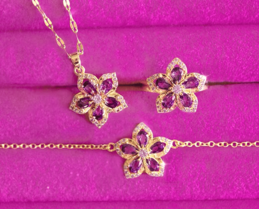 Kit Rapunzel - Colar + Bracelete + Pulseira