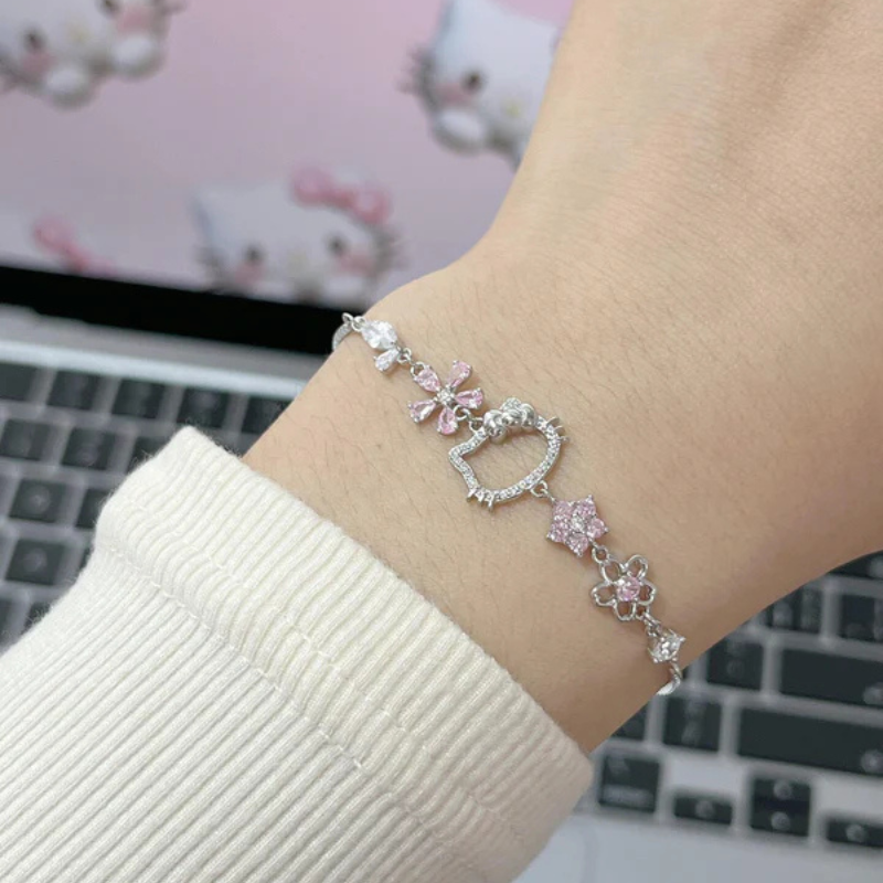 Bracelete Hello kitty Flower