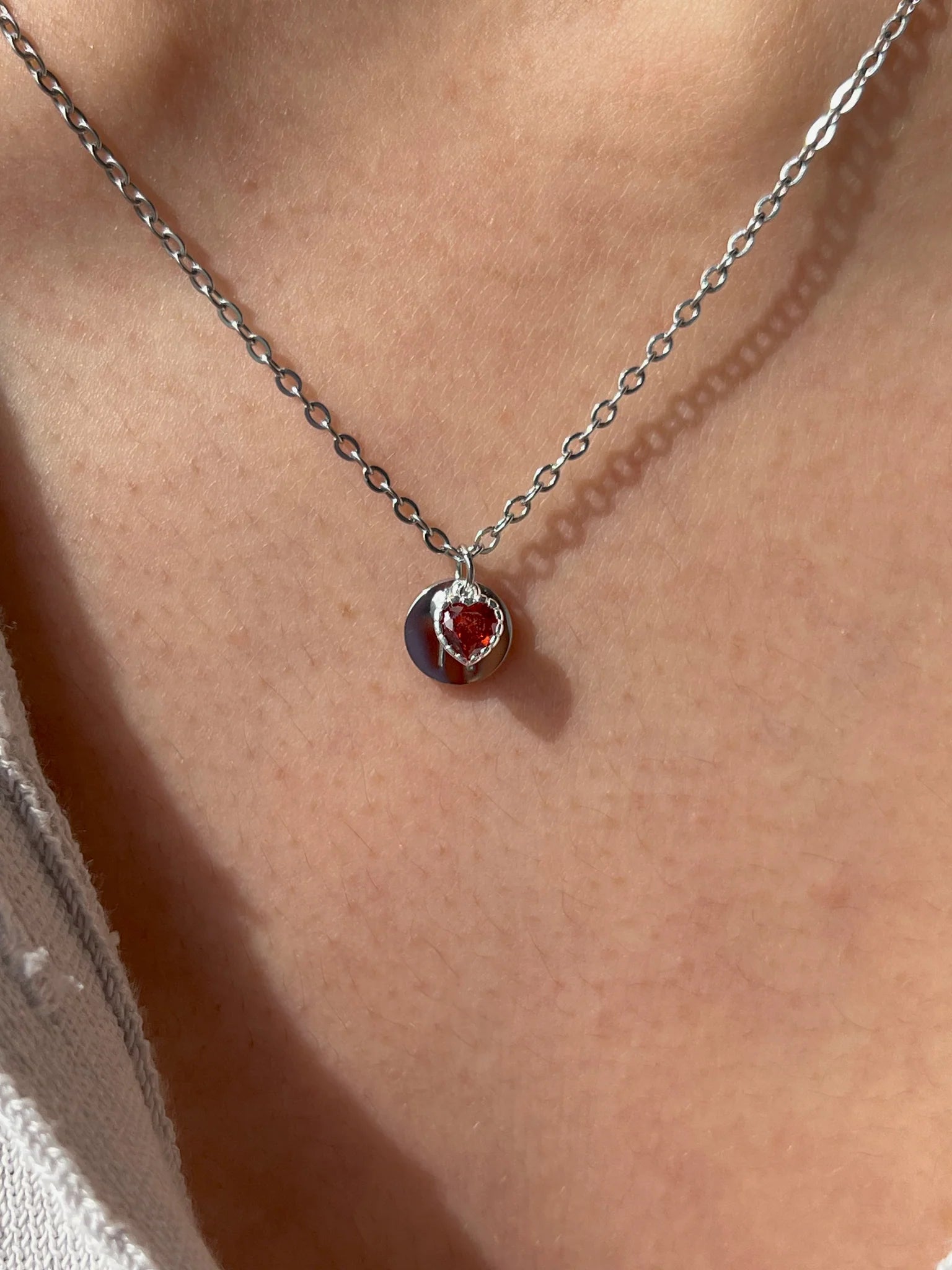 Colar com inicial + Coração