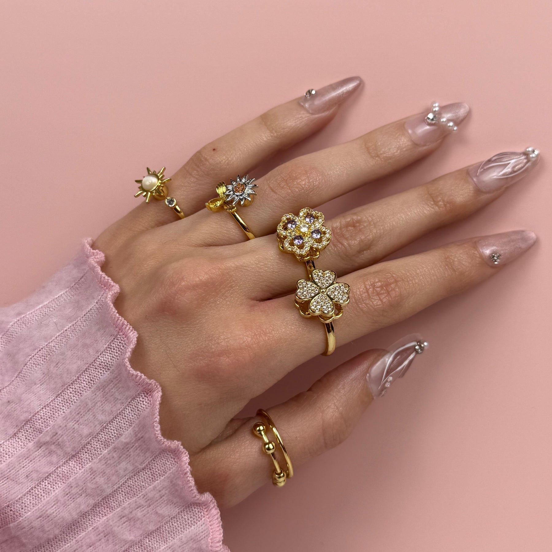 Anéis anti ansiedade- Tamanho Ajustável