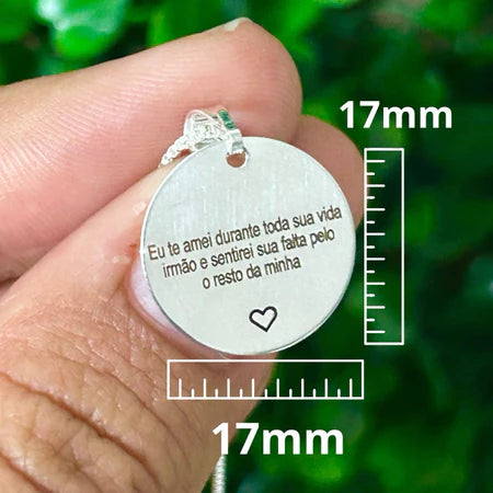 Colar medalhão Personalizado