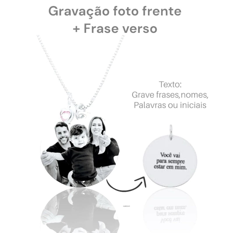 Colar medalhão Personalizado