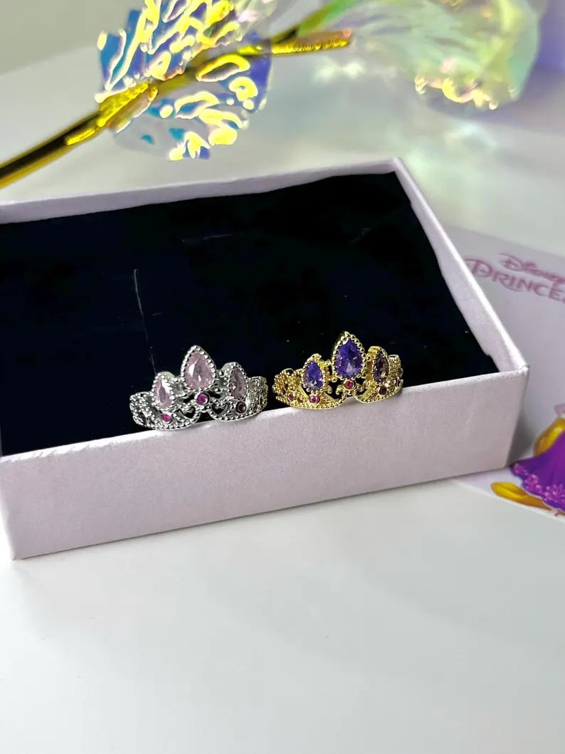 Anel de Coroa Encantada - Rapunzel