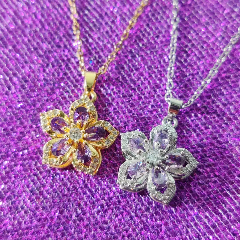 Colar Giratorio Rapunzel Flower