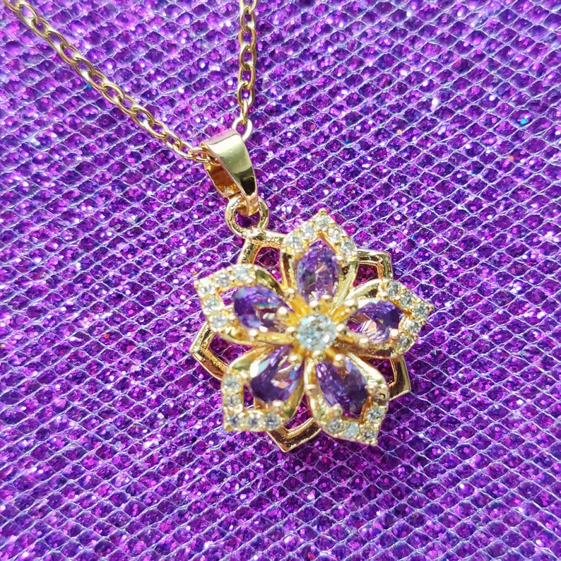 Colar Giratorio Rapunzel Flower