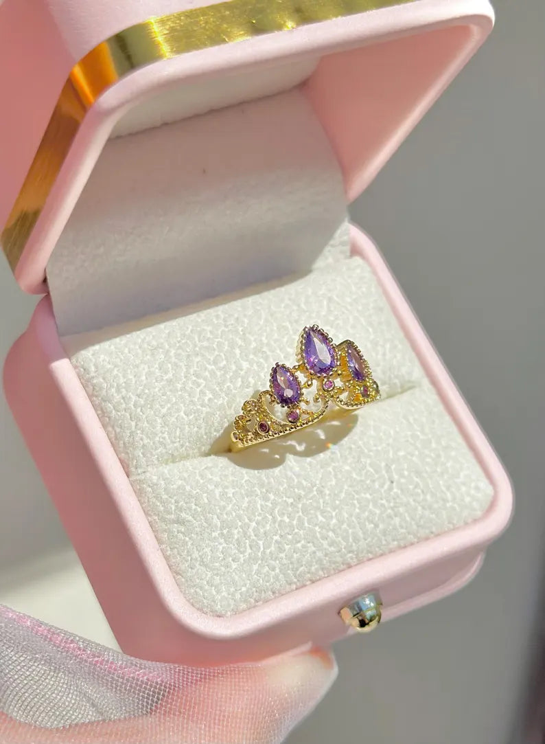 Anel de Coroa Encantada - Rapunzel