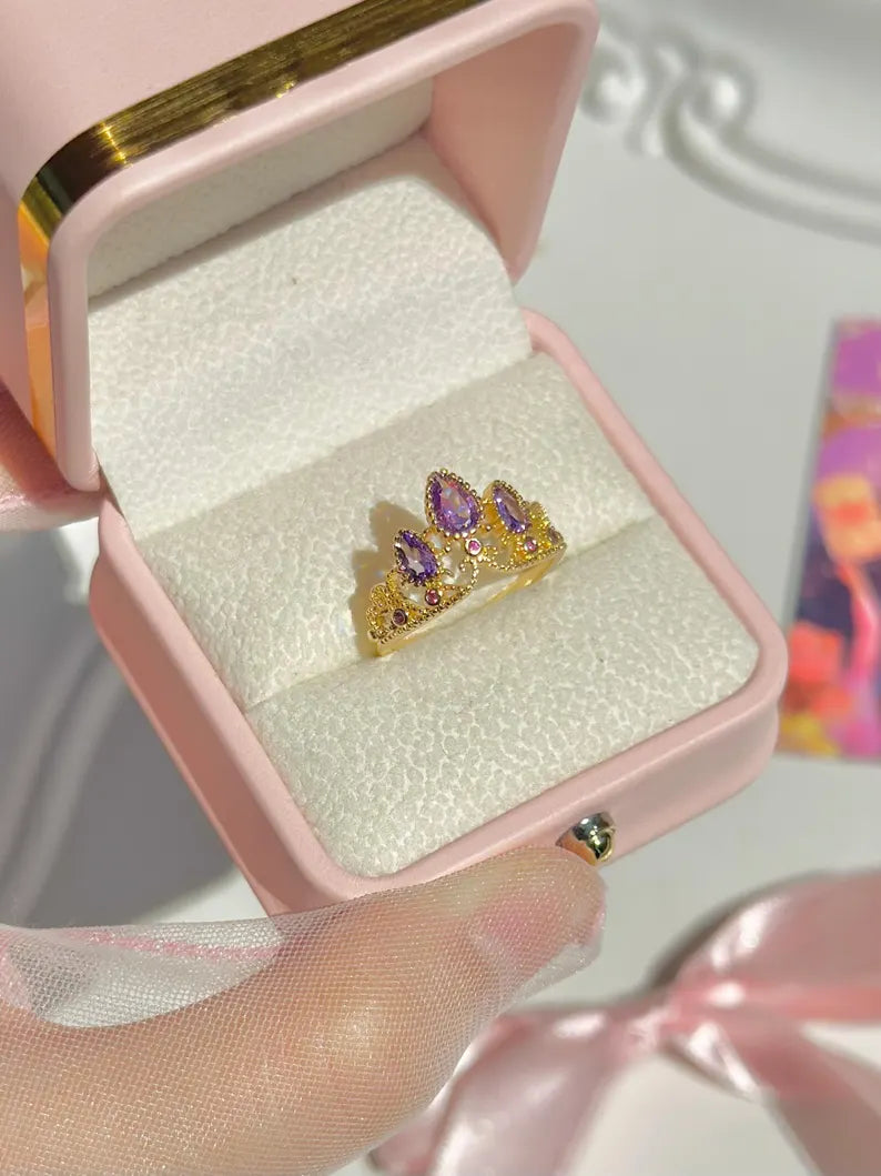 Anel de Coroa Encantada - Rapunzel