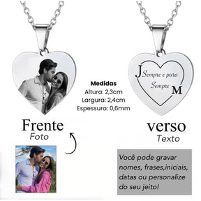 Colar do coração Personalizavel